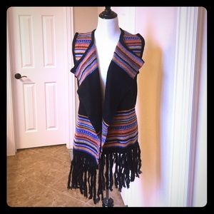 Sweater blanket vest