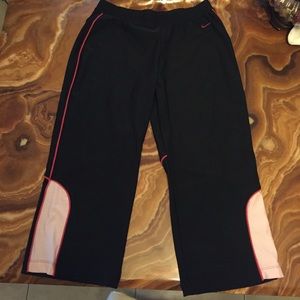 Nike black and pink yoga pants