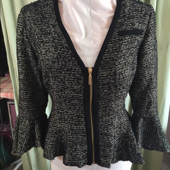Midnight Velvet Jackets & Blazers - Black/gold metallic jacket