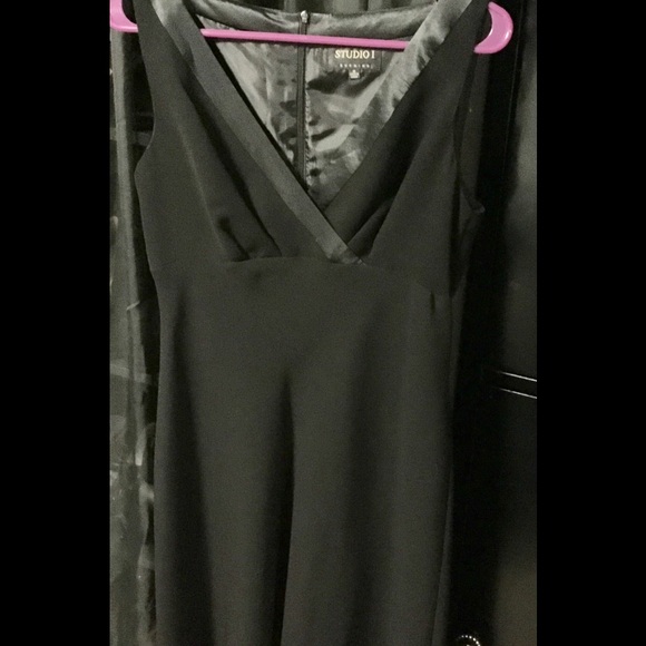 Simple black dress.
