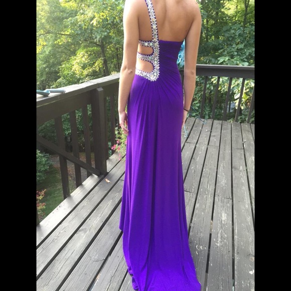 Dave and Johnny purple prom dress.