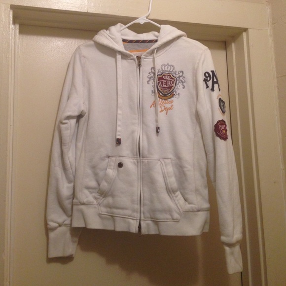 FINAL PRICE- White Aeropostale Hoodie