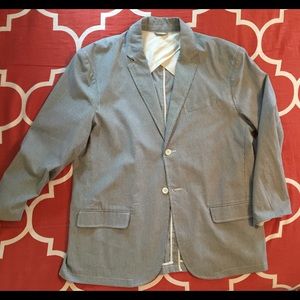 MEN Blue & Cream Gap Blazer-Never worn