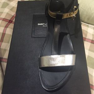 Brand new! Saint Laurent flat sandals