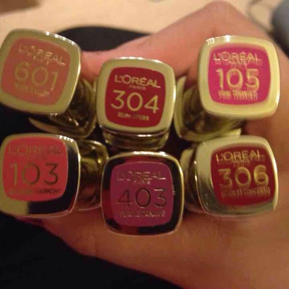 Lot of 6 Colour Riche Lip Colors