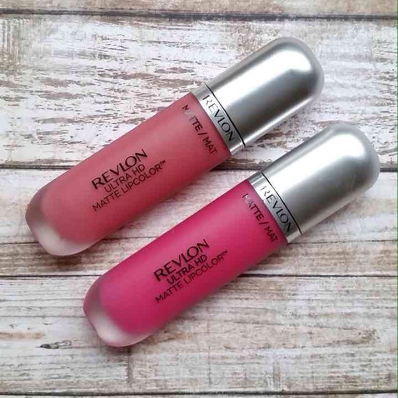 Two Revlon Ultra HD Matte Lipcolors