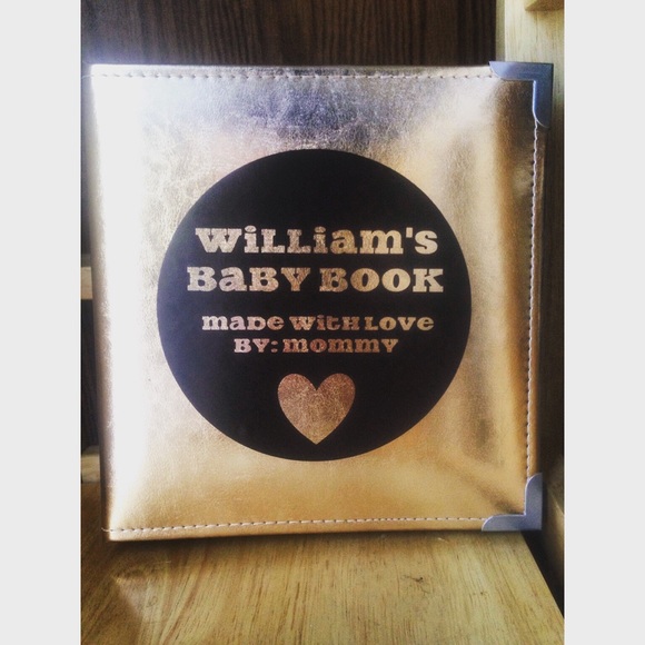 Custom made baby book, with your child's name