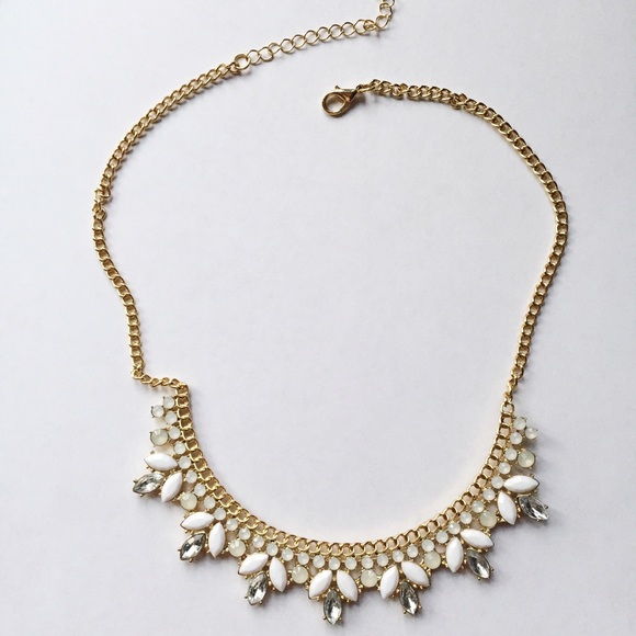 Gold Statement Bib Necklace