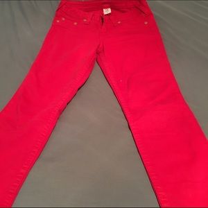 Authentic True Religion jeans. Red. Size 28
