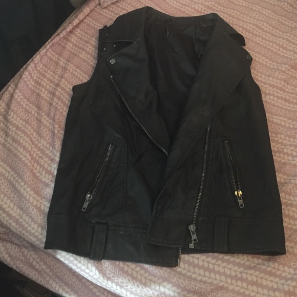 Leather vest