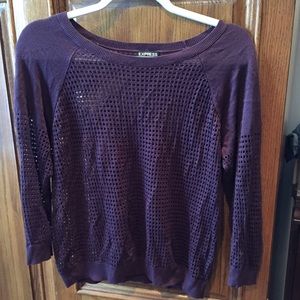 Express purple sweater