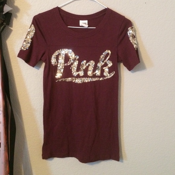 Maroon Victoria secret shirt