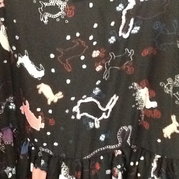 Size 1 Rabbit Print Dress - Picture 3 of 3