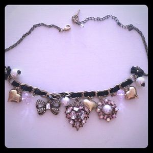 Betsey Johnson charm necklace