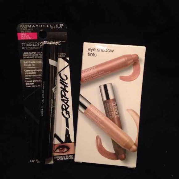 Bundle of Clinique and Maybelline Eye Products