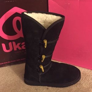 SALE!!!!! Black Ukala Taj High Boots