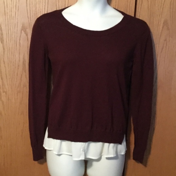 Benzer Mixed Material Sweater with hem