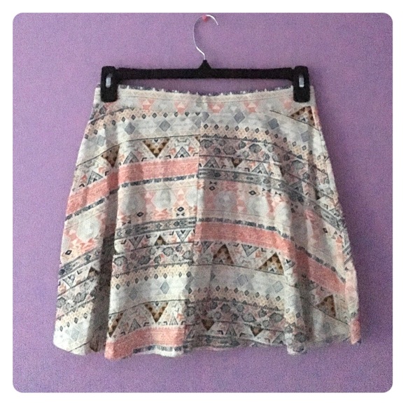 Multicolored tribal print skirt NWOT