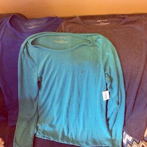 Never worn Aeropostale long sleeve shirts!