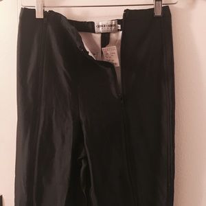 Giorgio Armani black fitted stretch ski pants