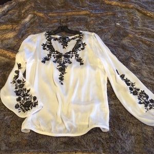 Flirty white blouse