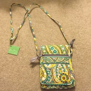 Vera Bradley Mini Hipster Purse in Lemon Parfait