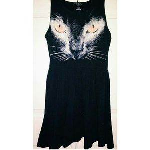 Hot topic black cat dress