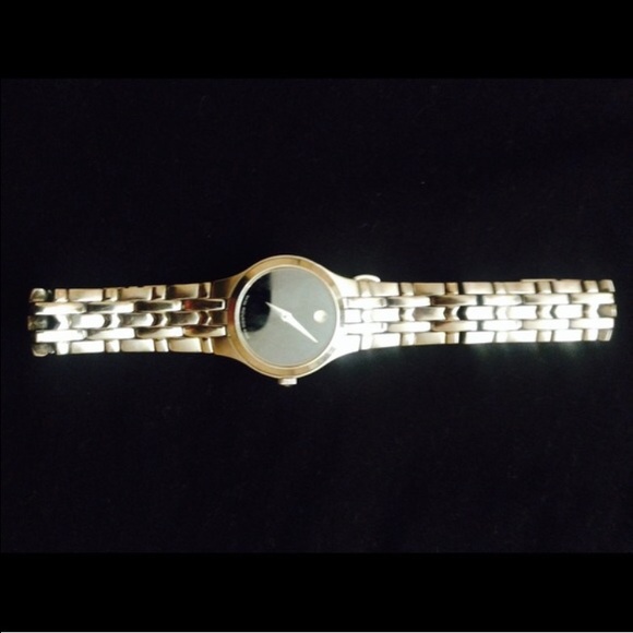 Authentic Silver Movado watch -gently worn