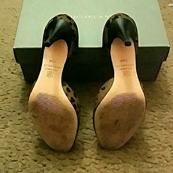 Ann Taylor Cheetah Calf Hair Heels - Picture 3 of 3