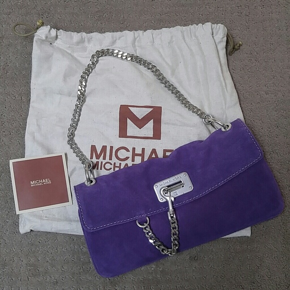 NWOT Michael Kors suede bag
