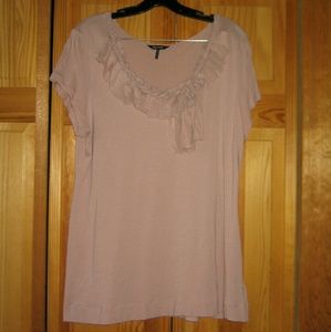 Daisy Fuentes light pink shirt