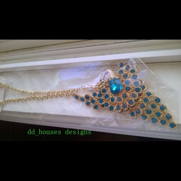 Peacock necklace