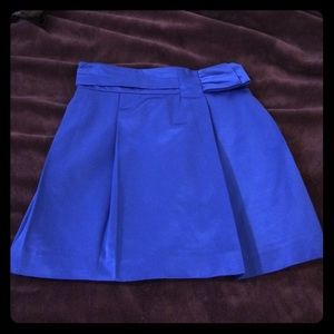 Bcbg runway royal blue satiny skirt nwot