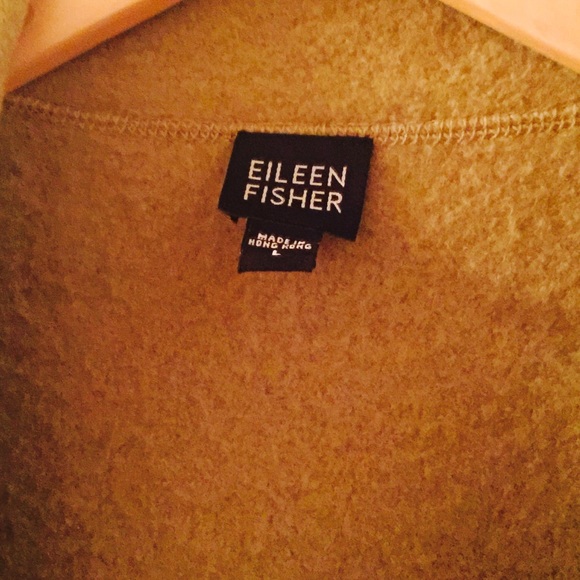 Eileen Fisher apple green boiled wool jacket - Picture 2 of 3
