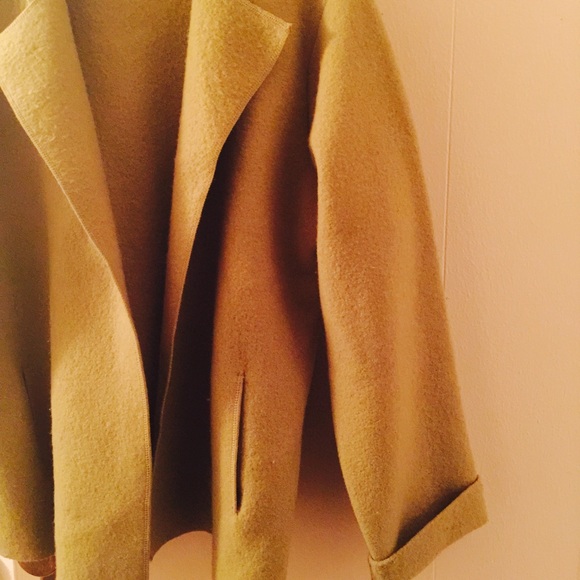 Eileen Fisher apple green boiled wool jacket - Picture 3 of 3