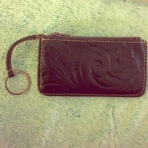 Patricia Nash Rose Tooled Gela Zip Case