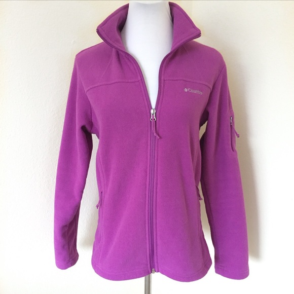 Columbia Jackets & Blazers - Columbia Orchid Purple Fleece Zip Jacket Small