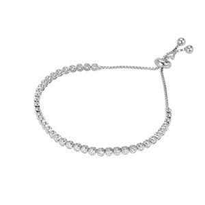 Dainty Sterling Silver Tennis Bracelet