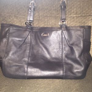 Black coach tote