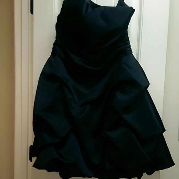 David's bridal strapless dress