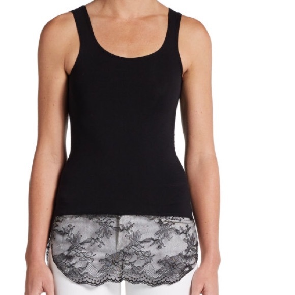 Black lace tank Artelier, Nichole Miller