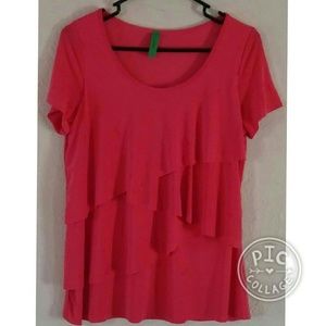 NWT !  Lofiel Los Angeles Coral Blousa Size Medium