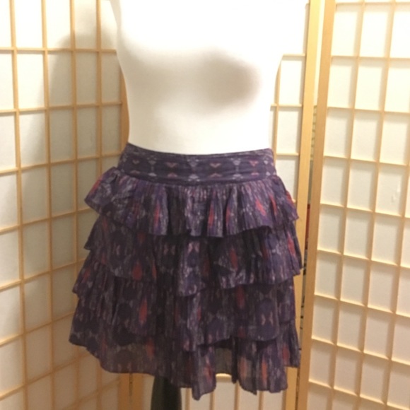 Ruffled mini skirt