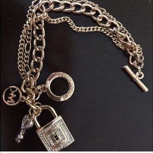 Last one gold plated diamond bracelet