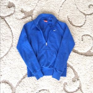Blue Nike Half Zip Sweatshirt