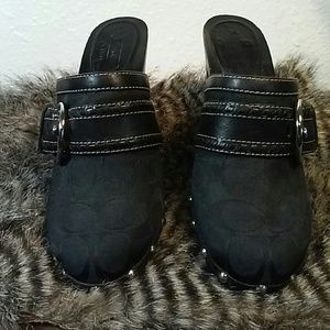Sale! Coach Signature Sable clogs 8M