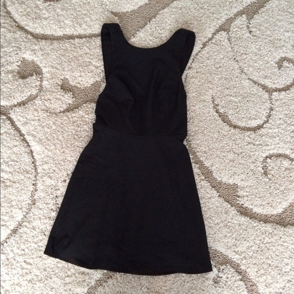 Little Black Backless Dress