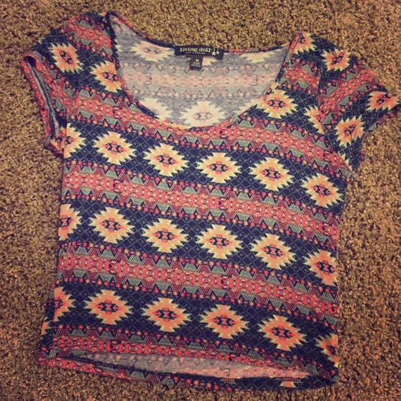 Aztec Crop Top Tee!