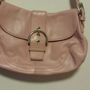 Coach leather shoulder bag