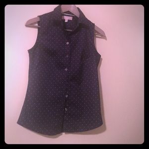 Banana Republic button up sleeveless top